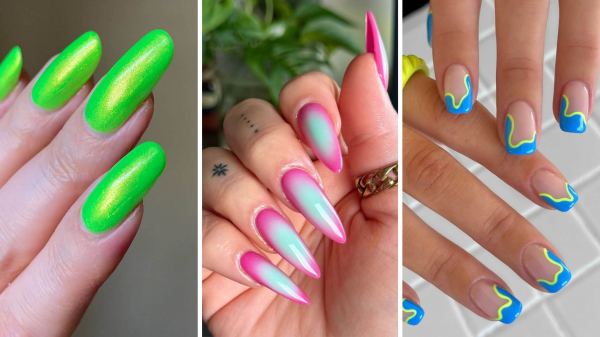 11 Neon Nail Looks That Are Less Day-Glo, More Loud Luxury — See Photos