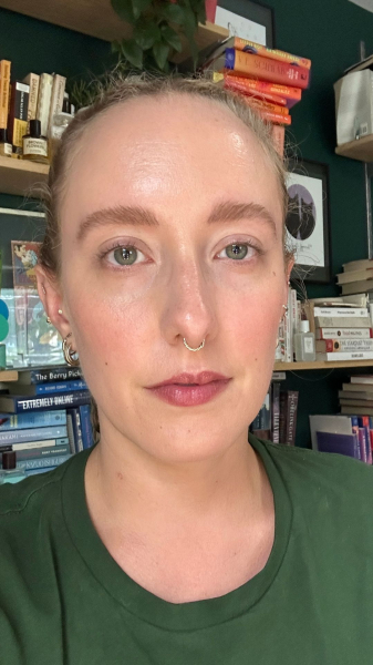 Kara McGrath before applying the Victoria Beckham Satin Kajal Liner