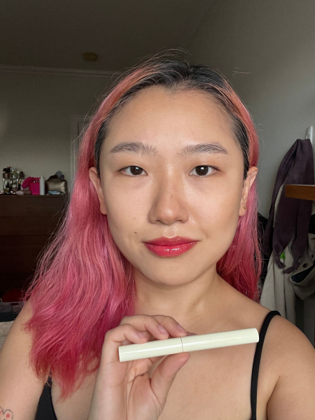 A selfie of Allure commerce editor Sarah Han after applying Victoria Beckham Contour Stylus