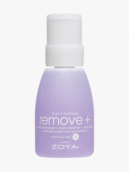 Zoya Remove Plus in branded component on a light gray background