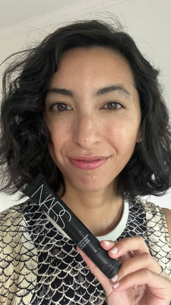 Deanna Pai immediately after applying the Nars Soft Matte Primer