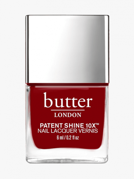 Butter London Patent Shine 10X Nail Lacquer Polish in branded component on a light gray background