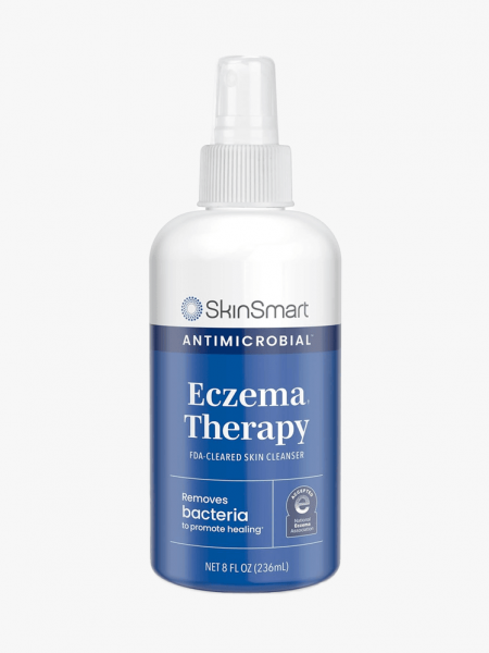 SkinSmart Antimicrobial Eczema Therapy in branded component on a light gray background